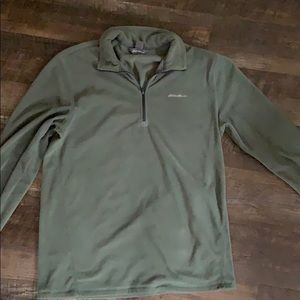 Eddie Bauer green fleece pullover!